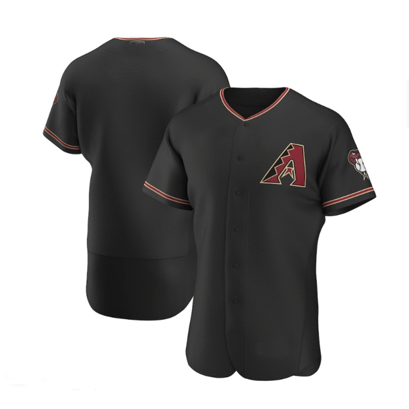 Arizona Diamondbacks Alternate Authentic Team Jersey – Black Stitches Baseball Jerseys