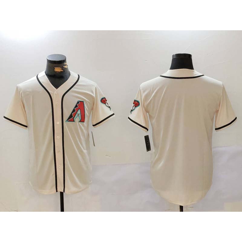 Arizona Diamondbacks Blank Cream Cool Base Limited Stitched Baseball Jerseys
