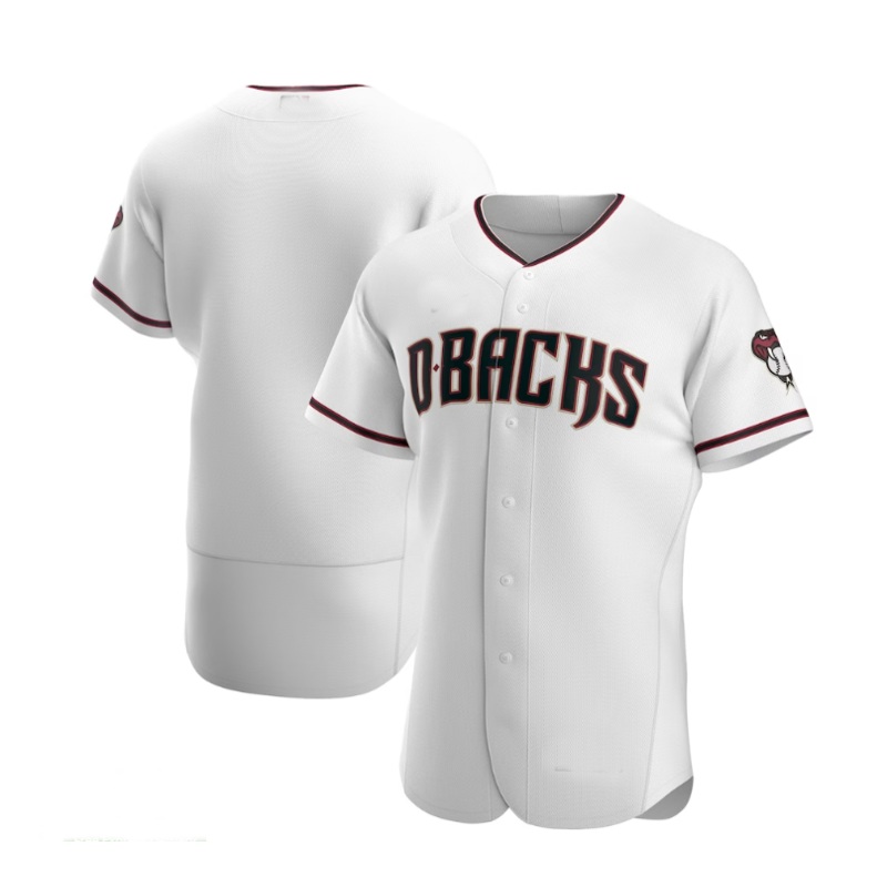 Arizona Diamondbacks Home Authentic Team Jersey White Crimson Stitches Baseball Jerseys