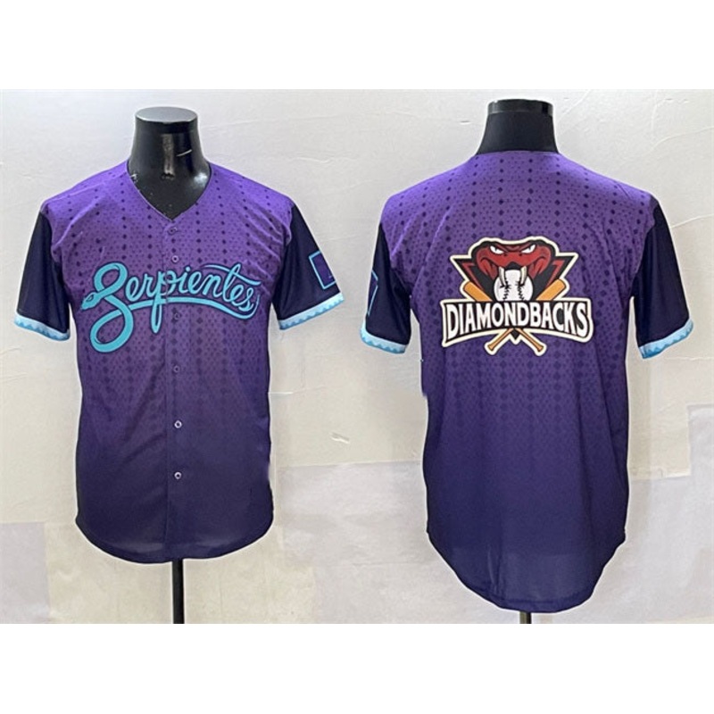 Arizona Diamondbacks Team Big Logo Purple 2025 City Connect Limited Stitched Baseball Jersey