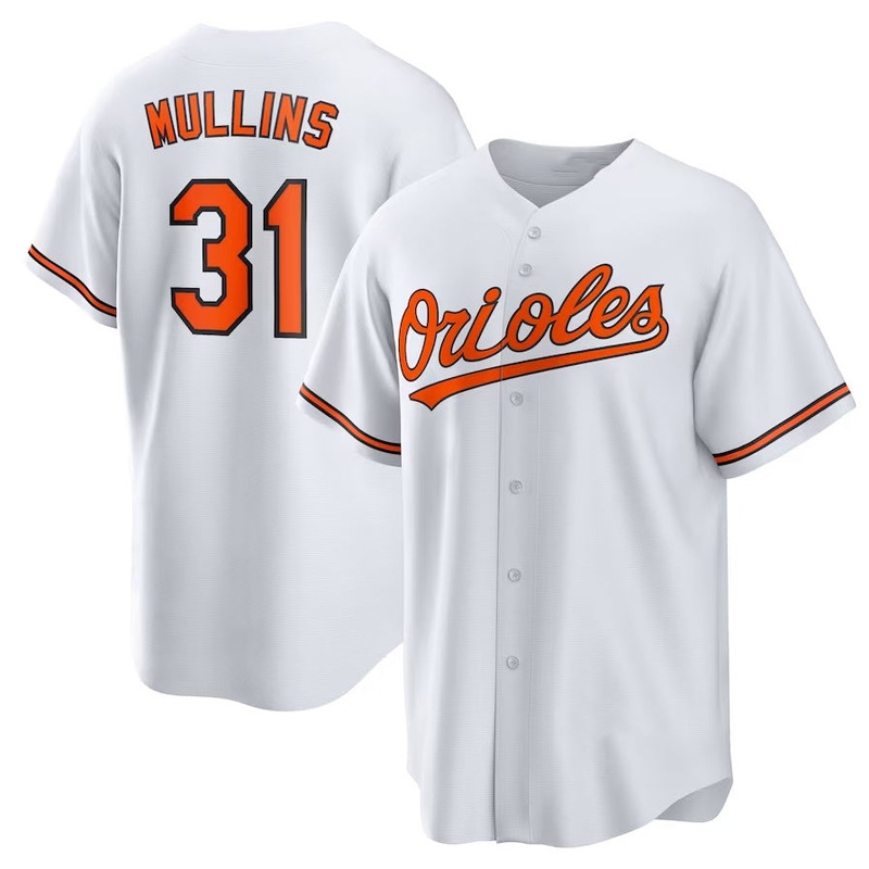 Baltimore Orioles #31 Cedric Mullins Replica Player Jersey – White Stitched Baseball Jersey