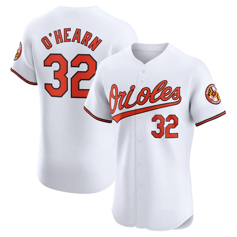 Baltimore Orioles #32 Ryan O’Hearn Home Elite Player Jersey – White Stitched Baseball Jersey