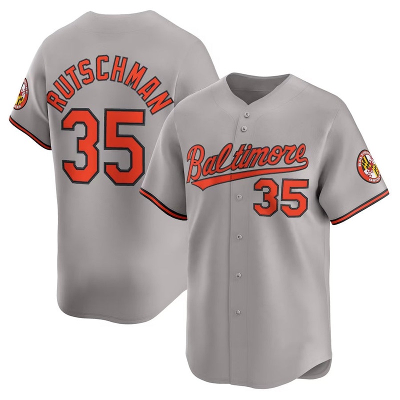 Baltimore Orioles #35 Adley Rutschman Road Limited Player Jersey – Gray Stitched Baseball Jersey