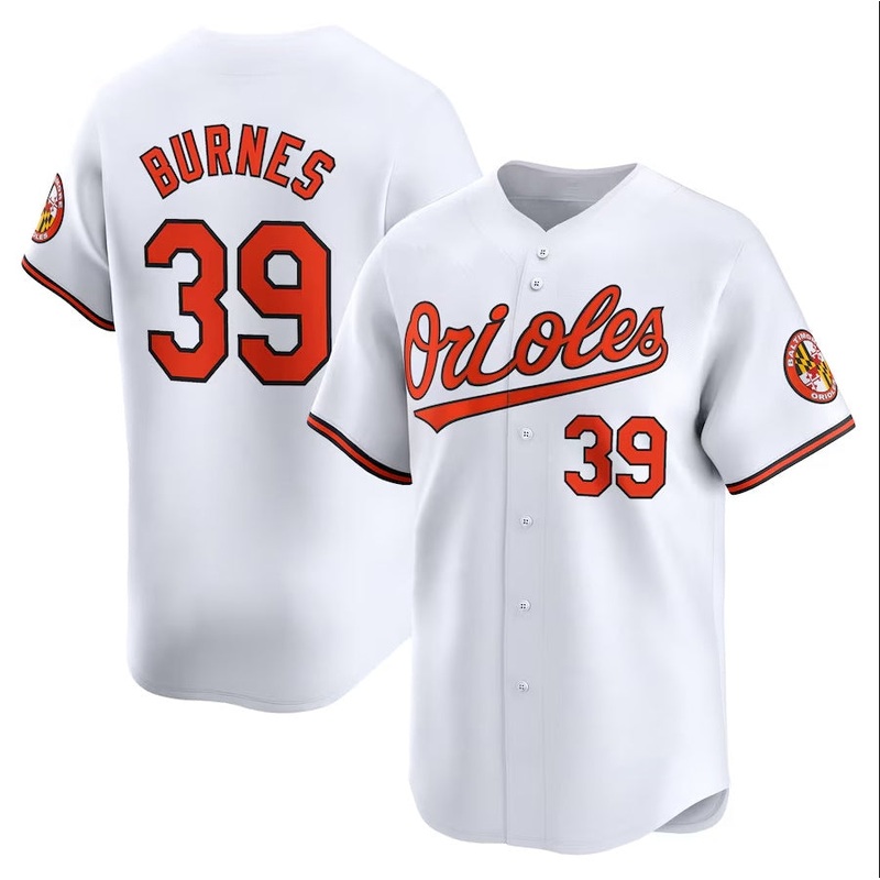 Baltimore Orioles #39 Corbin Burnes Home Limited Player Jersey – White Stitched Baseball Jersey
