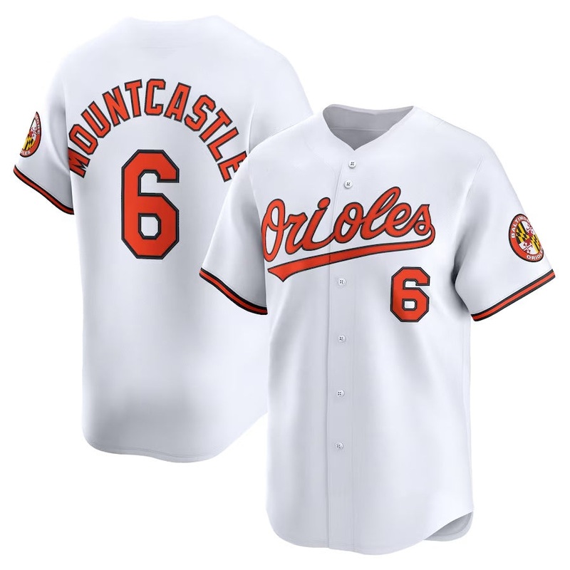 Baltimore Orioles #6 Ryan Mountcastle Alternate Limited Player Jersey – White Stitched Baseball Jersey