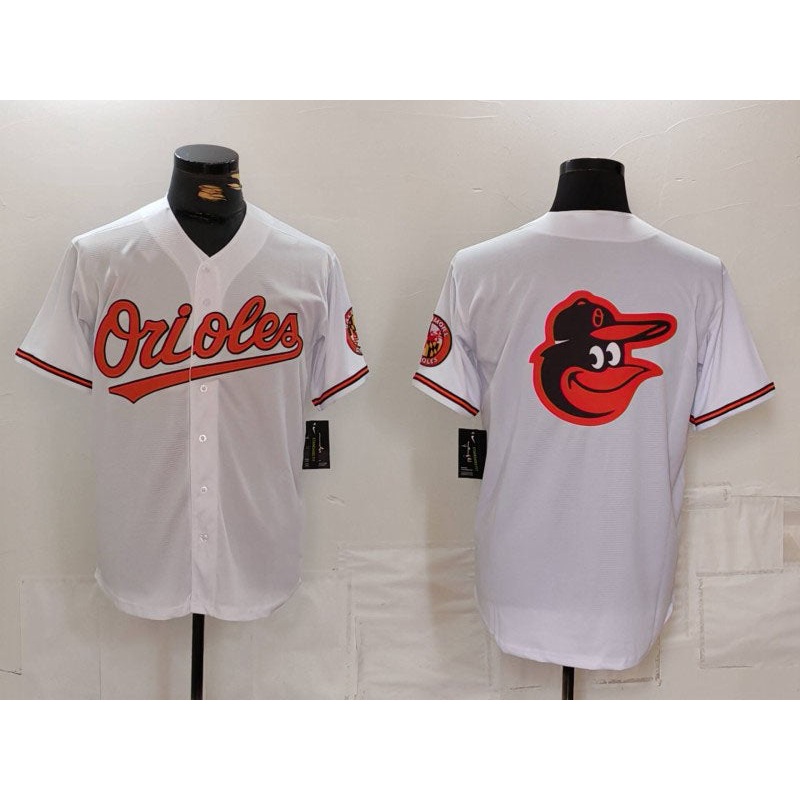 Baltimore Orioles Big Logo White 2024 Home Limited Cool Base Stitched Baseball Jersey