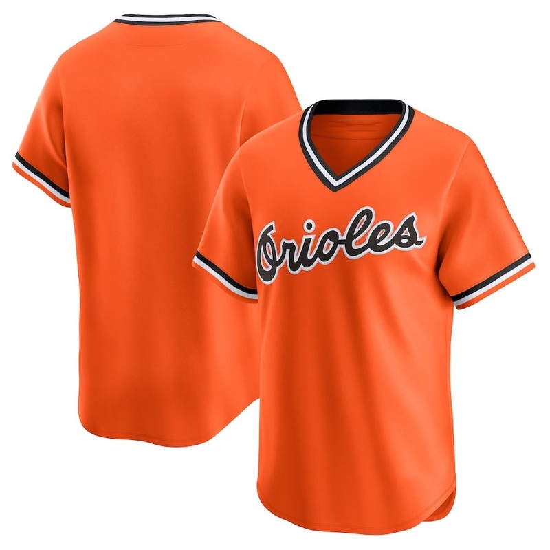 Baltimore Orioles ooperstown Collection Limited Jersey – Orange Stitched Baseball Jersey