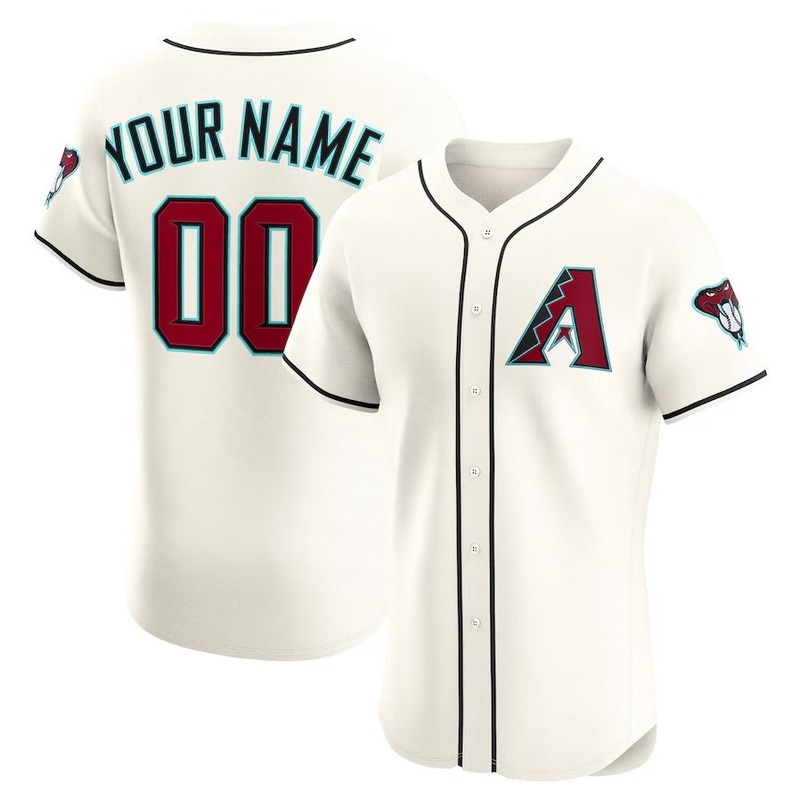 Custom Arizona Diamondbacks Home Elite Jersey – Cream Stitched Baseball Jersey