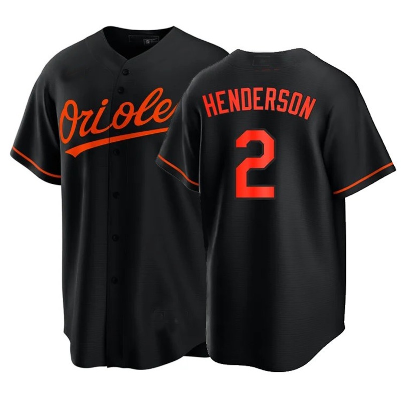 Baltimore Orioles #2 Gunnar Henderson Black Baseball City Jersey
