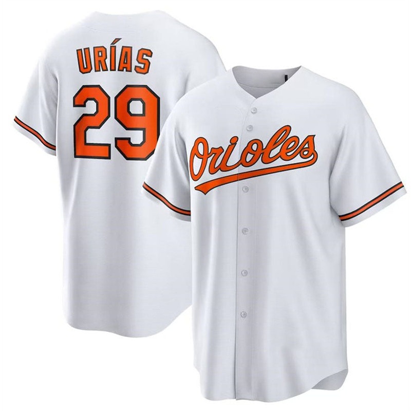 Baltimore Orioles #29 Ram?n Uraas White Authentic Player Jersey Baseball Jerseys