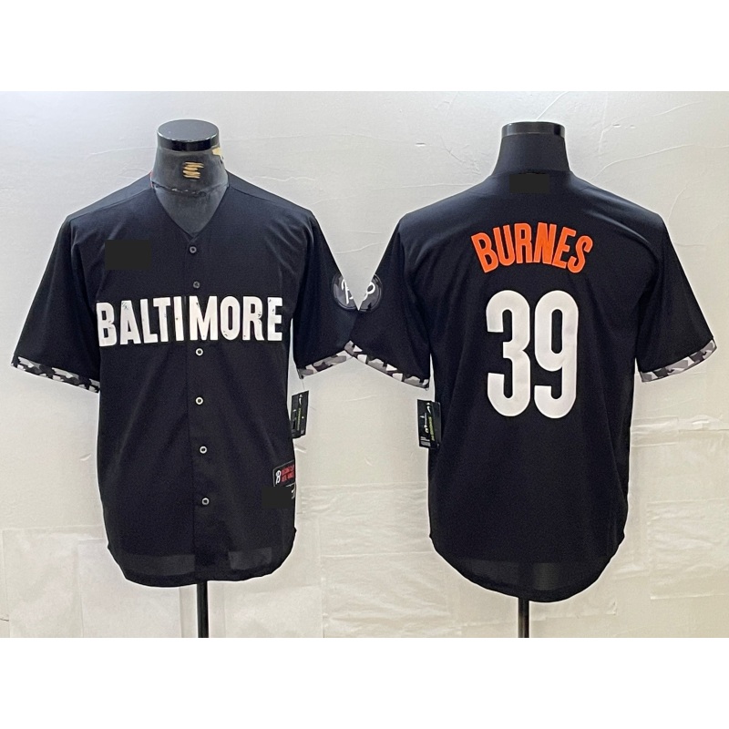 Baltimore Orioles #39 Corbin Burnes Black 2023 City Connect Cool Base Stitched Baseball Jerseys