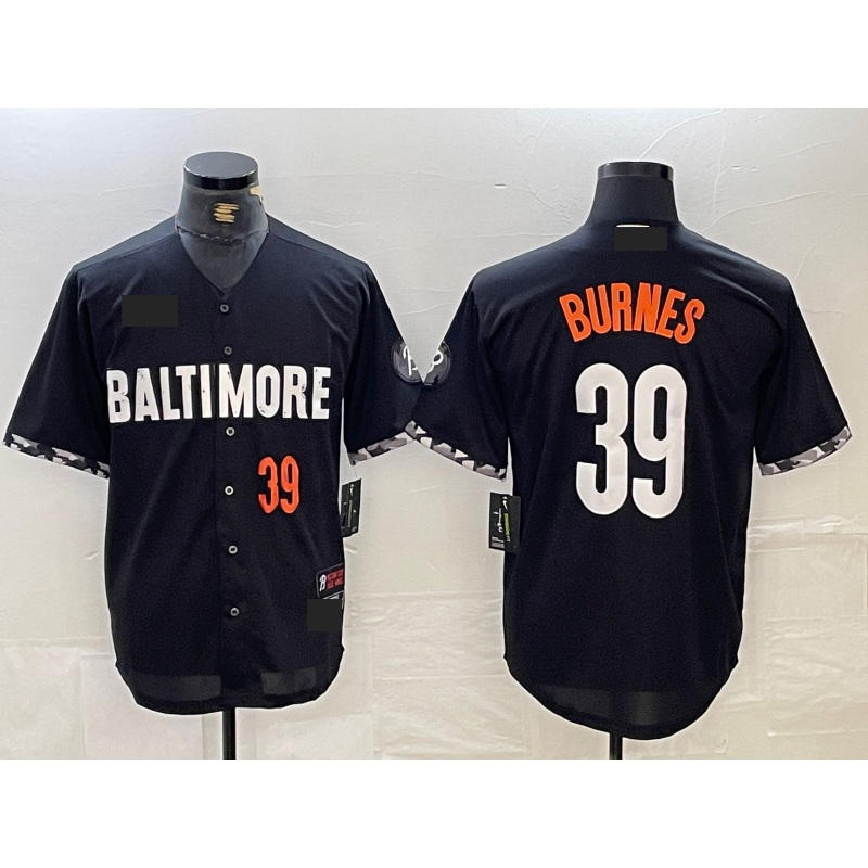 Baltimore Orioles #39 Corbin Burnes Number Black 2023 City Connect Cool Base Stitched Baseball Jerseys