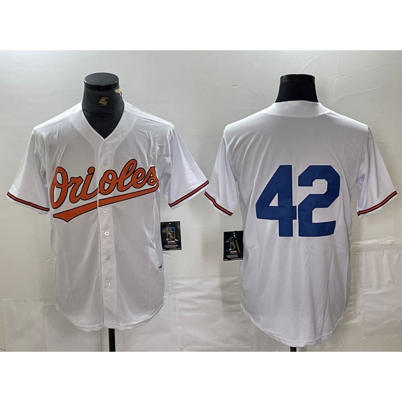 Baltimore Orioles #42 Jackie Robinson White Stitched Cool Base Baseball Jerseys