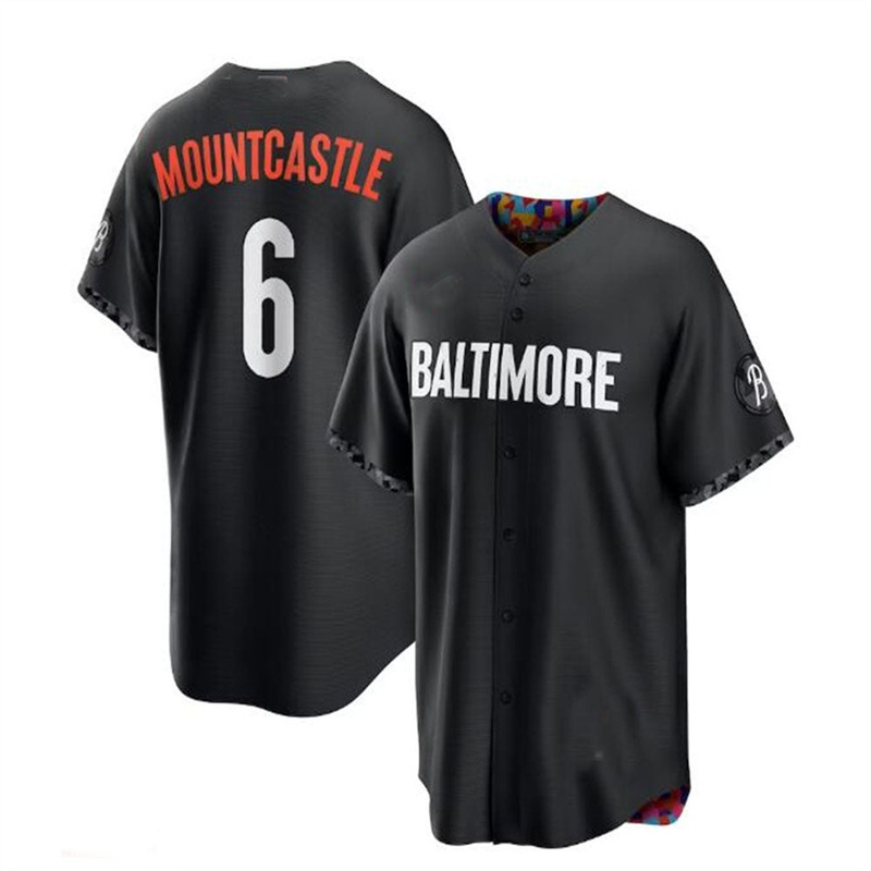Baltimore Orioles #6 Ryan Mountcastle 2023 City Connect Replica Player Jersey – Black Baseball Jerseys
