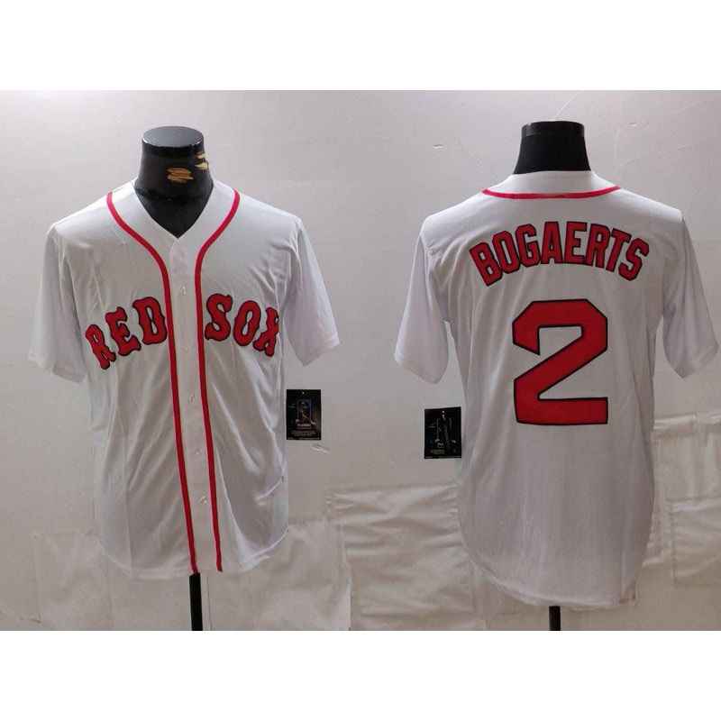Boston Red Sox #2 Xander Bogaerts White Cool Base Stitched Baseball Jersey