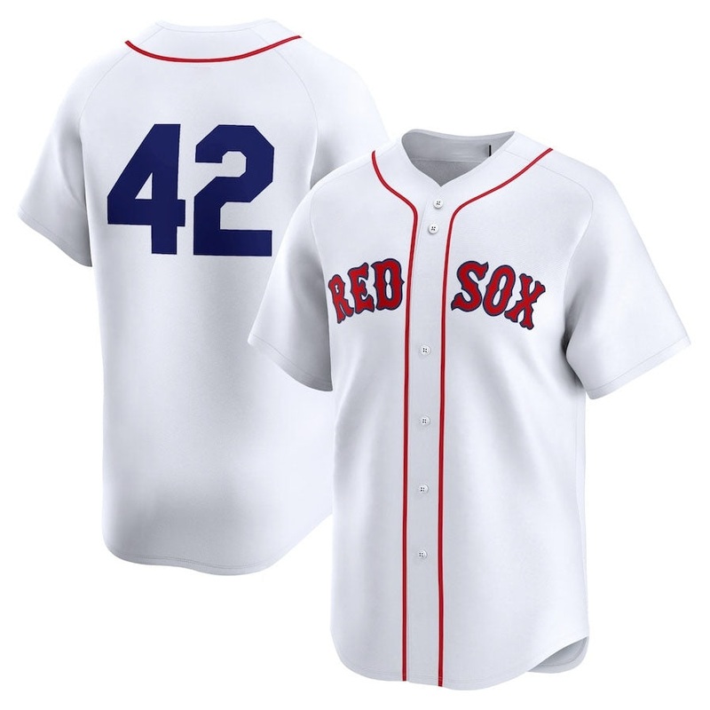 Boston Red Sox 2024 #42 Jackie Robinson Day Home Limited Jersey C White Stitches Baseball Jerseys