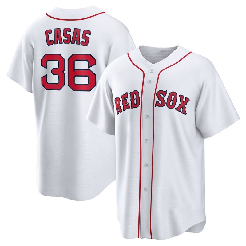 Boston Red Sox #36 Triston Casas Home Replica Jersey – White Stitched Baseball Jersey