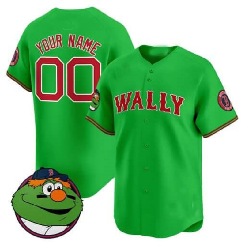 Custom Boston Red Sox Wally Vapor Premier LimitedC All Stitched Baseball Jersey