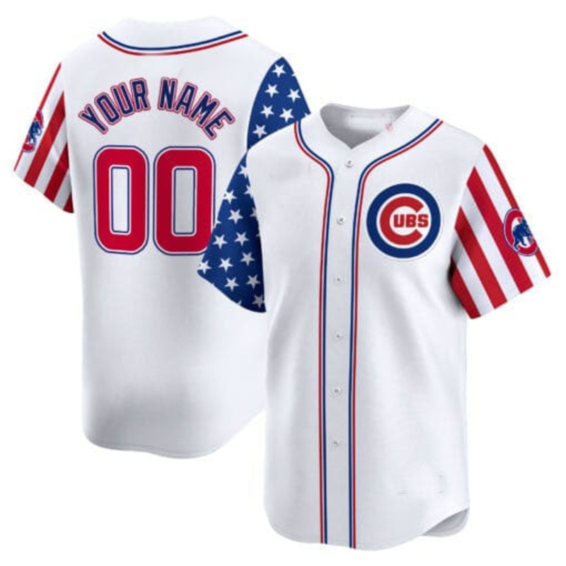 Custom Chicago Cubs 2024 Independence Day Vapor Premier LimitedC All Stitched Baseball Jersey
