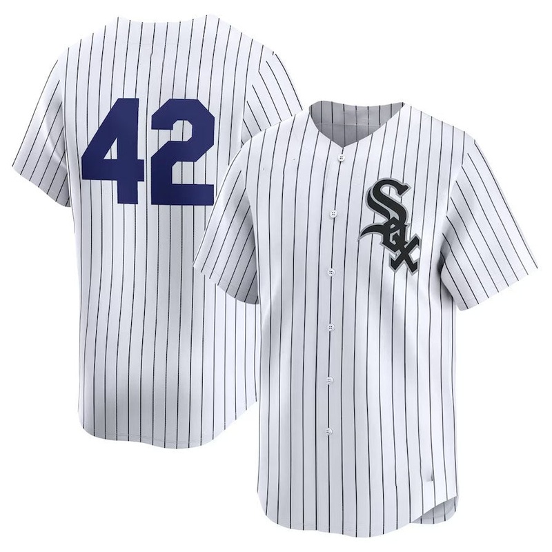 Chicago White Sox 2024 #42 Jackie Robinson Day Home Limited Jersey C White Stitches Baseball Jerseys