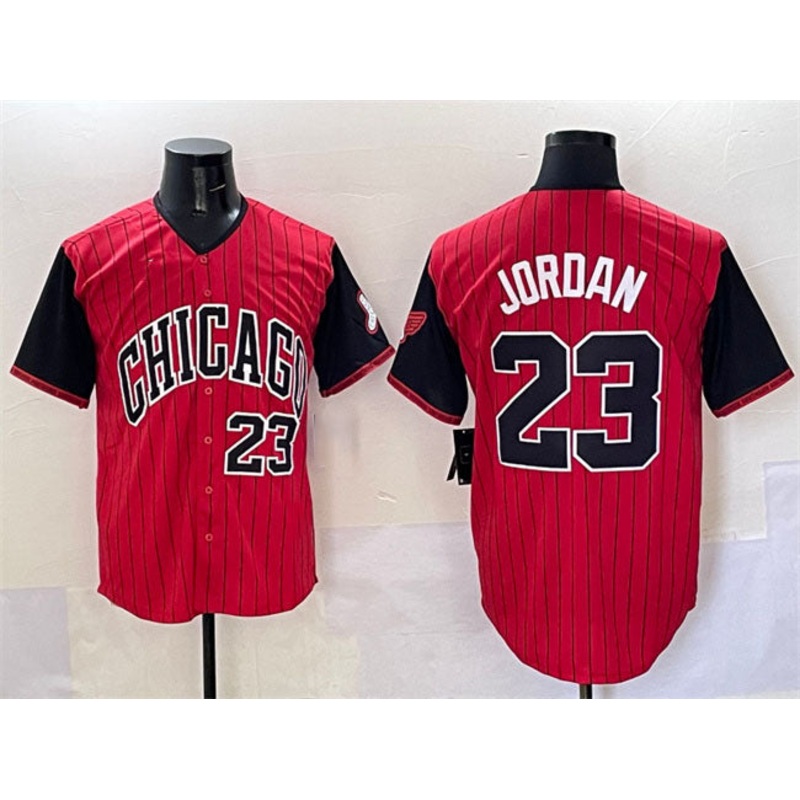 Chicago White Sox #23 Michael Jordan Red Black 2025 City Connect Limited Stitched Baseball Jersey