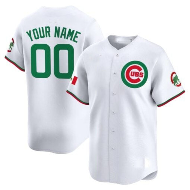 Custom Chicago Cubs Mexico Vapor Premier Limited V3C All Stitched Baseball Jersey