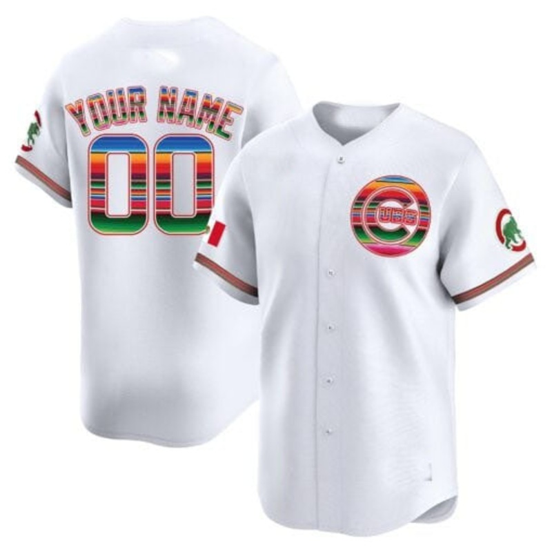 Custom Chicago Cubs Mexico Vapor Premier LimitedC All Stitched Baseball Jersey