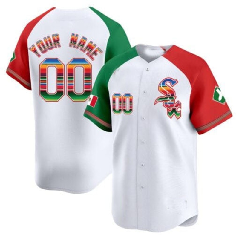 Custom Chicago White Sox Mexico Vapor Premier Limited V2 C All Stitched Baseball Jersey