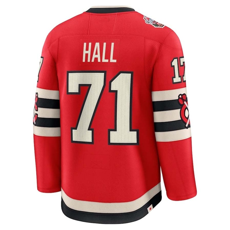 C.Blackhawks #71 Taylor Hall Fanatics 2025 Winter Classic Premium Player Jersey – Red Stitched American Hockey Jerseys