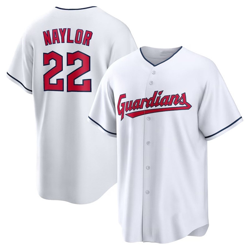 Cleveland Guardians #22 Josh Naylor Home Replica Jersey – White American Football Jerseys