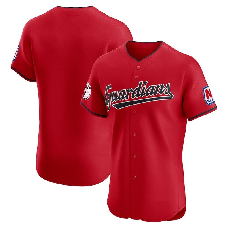 Cleveland Guardians Alternate Elite Jersey – Red American Baseball Jerseys