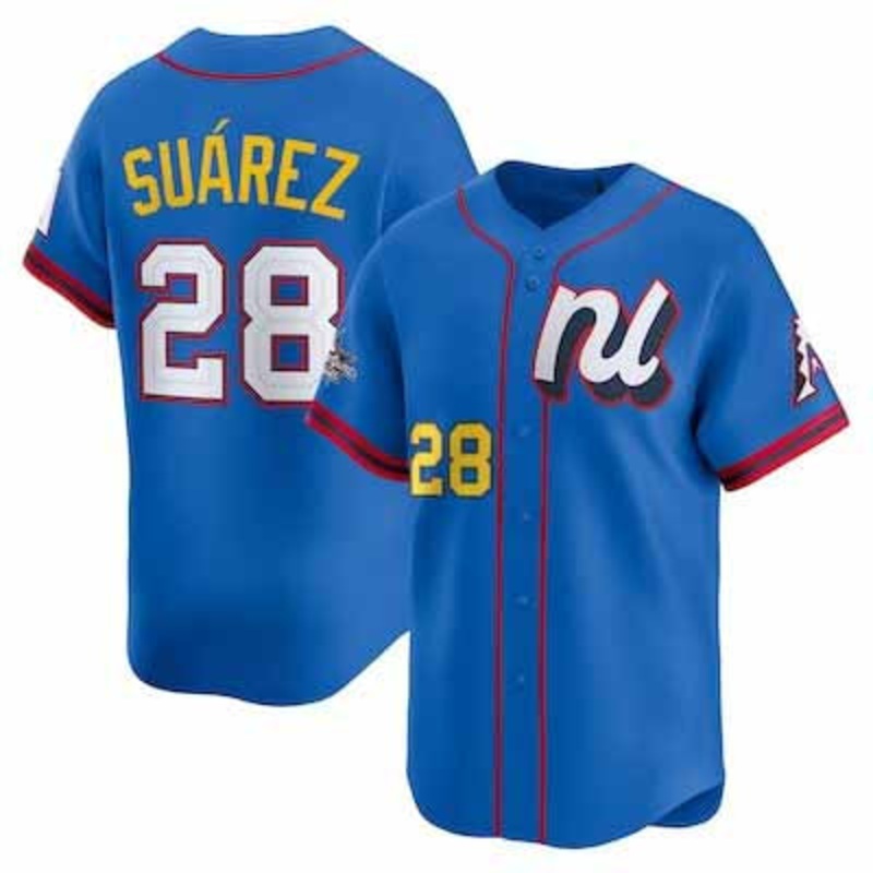 Arizona Diamondbacks #28 Eugenio Surez National League 2025 All-Star Edition Limited Player Jersey – Blue Baseball Jersey