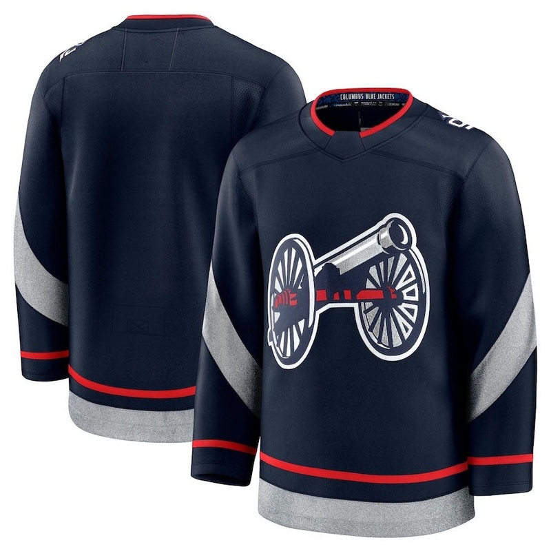 C.Blue Jackets Fanatics 2025 Stadium Series Premium Jersey – Navy Stitched American Hockey Jerseys
