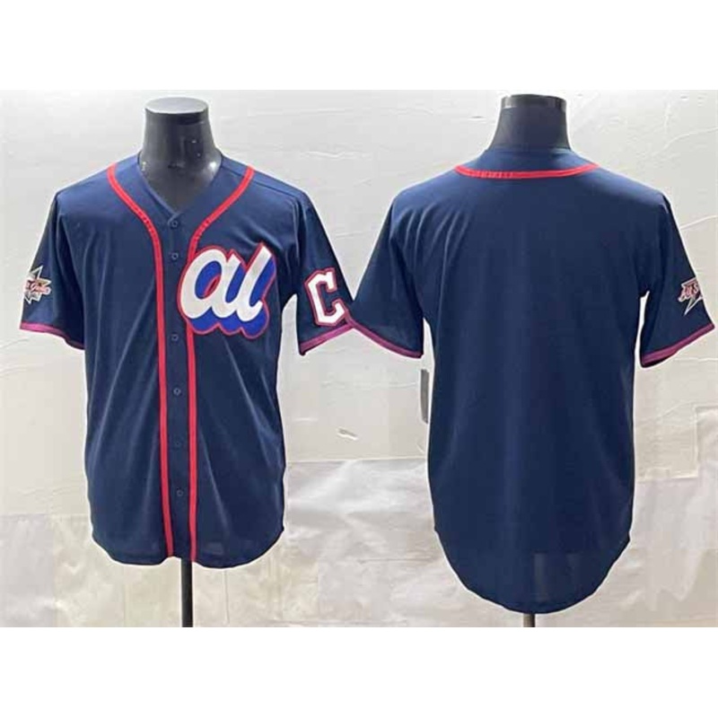 Cleveland Guardians American League Blank Navy 2025 All-Star Edition Limited Stitched Baseball Jersey
