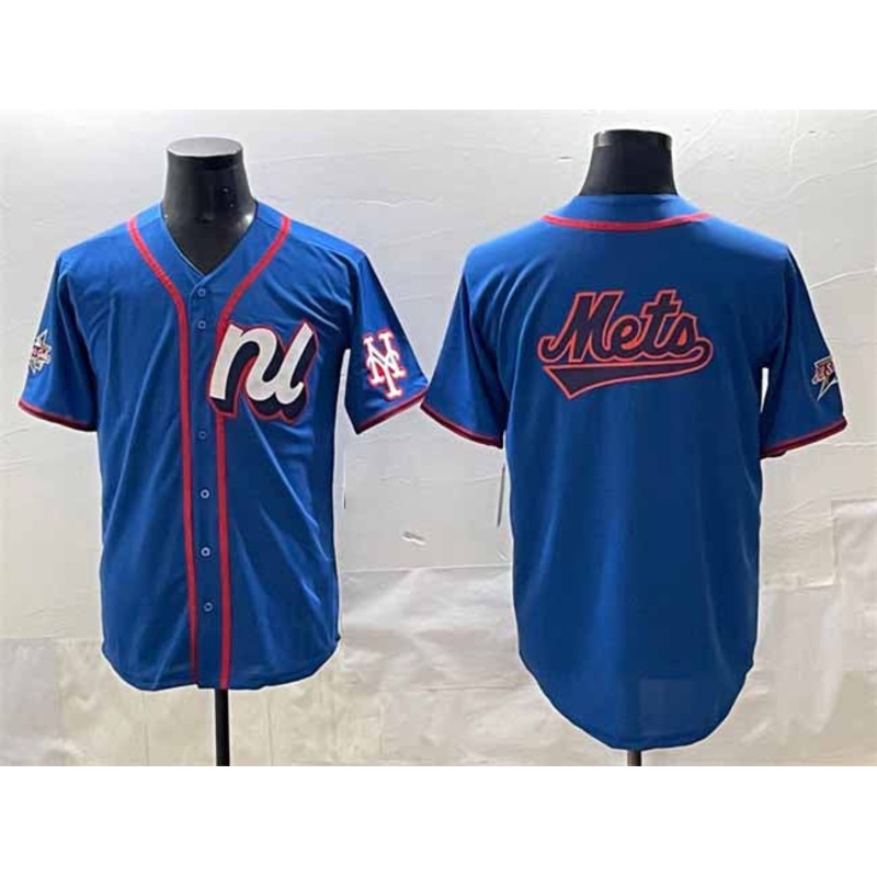 New York Mets National League Team Big Logo Blue 2025 All-Star Edition Limited Stitched Baseball Jersey