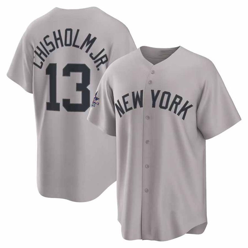 New York Yankees #13 Jazz Chisholm Jr. 2025 All-Star Game Road Replica Player Jersey – Gray Stitched Baseball Jerseys
