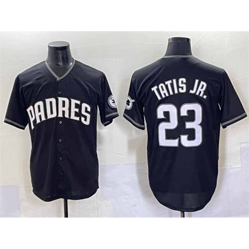 San Diego Padres #23 Fernando Tatis Jr. Black Stitched Baseball Jersey