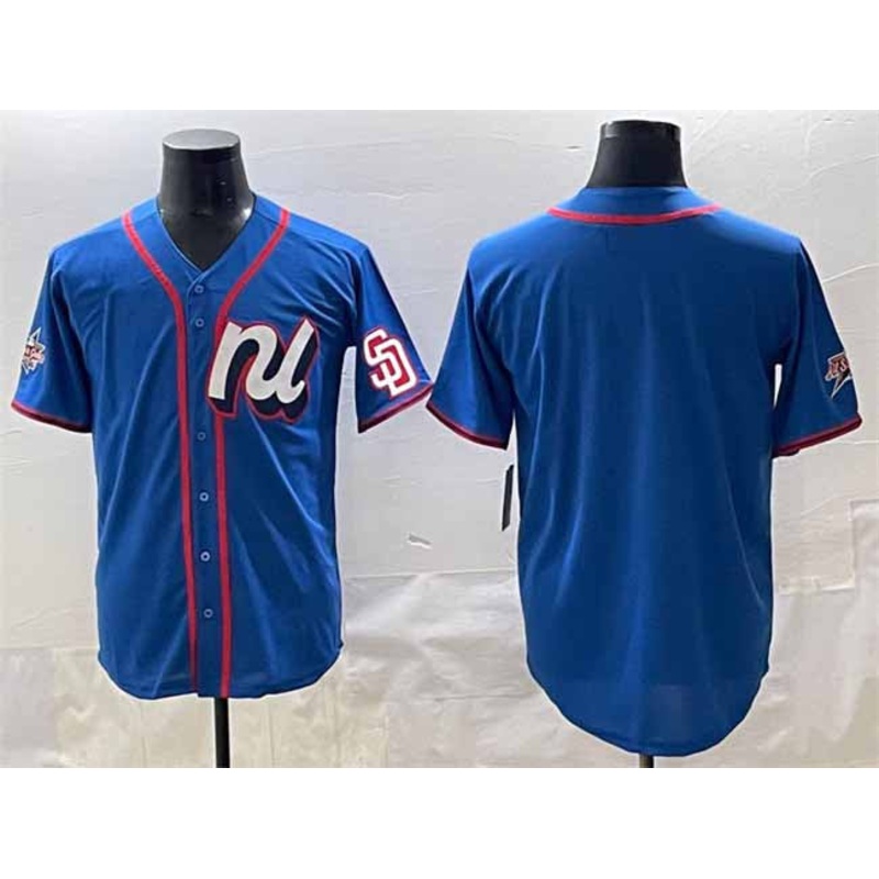 San Diego Padres National League Blank Blue 2025 All-Star Edition Limited Stitched Baseball Jersey