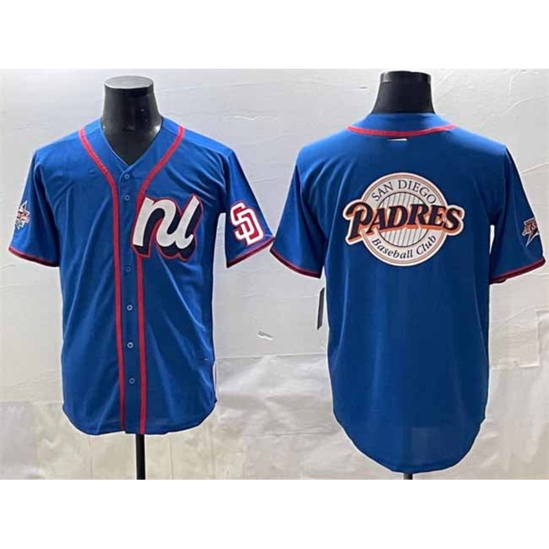 San Diego Padres National League Team Big Logo Blue 2025 All-Star Edition Limited Stitched Baseball Jersey