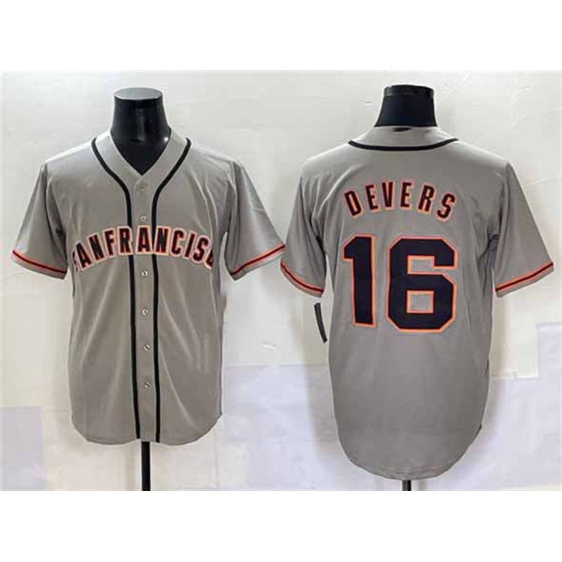San Francisco Giants #16 Rafael Devers Gray Cool Base Stitched Baseball Jersey
