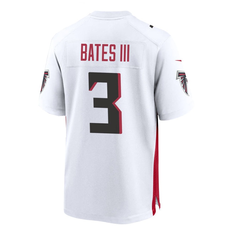 A.Falcons #3 Jessie Bates III Game Player Jersey – White Stitched American Football Jerseys
