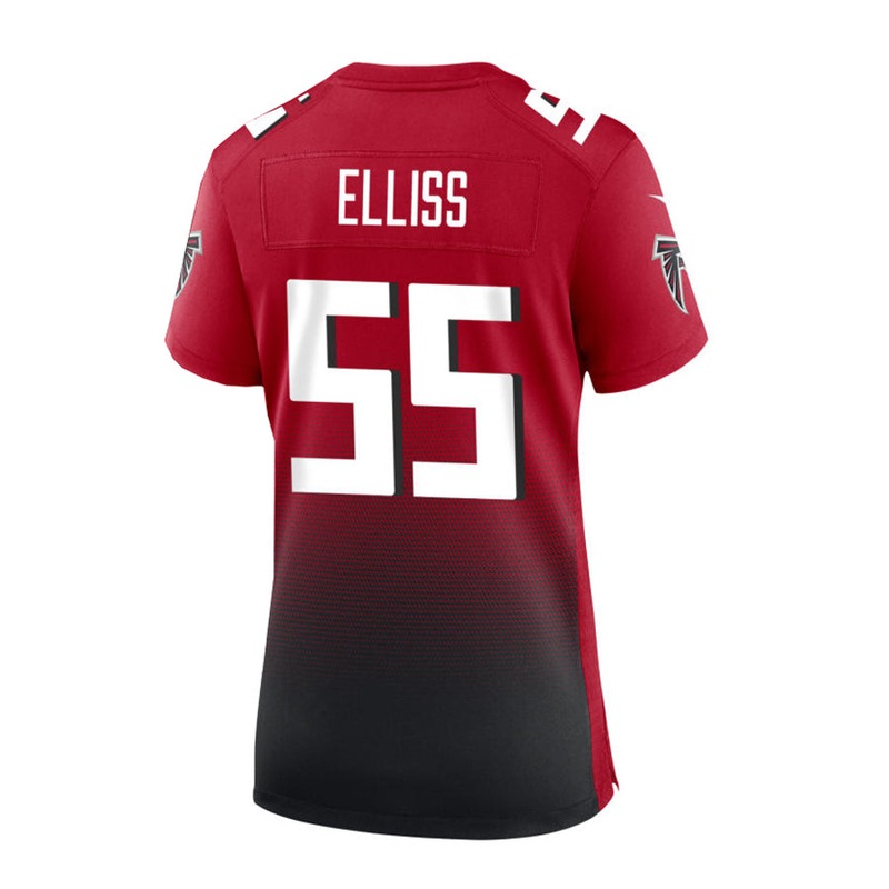 A.Falcons #55 Kaden Elliss Alternate Game Jersey – Red Stitched American Football Jerseys