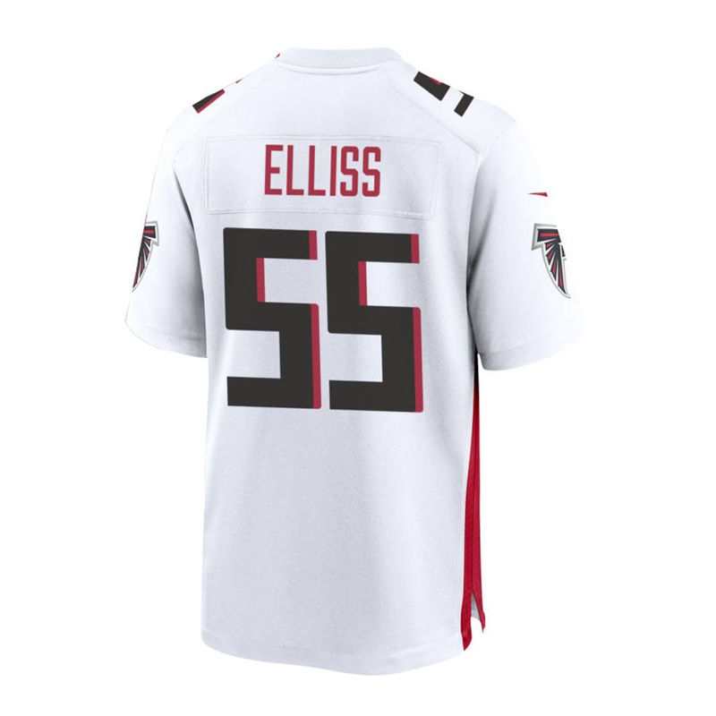 A.Falcons #55 Kaden Elliss Game Jersey – White Stitched American Football Jerseys