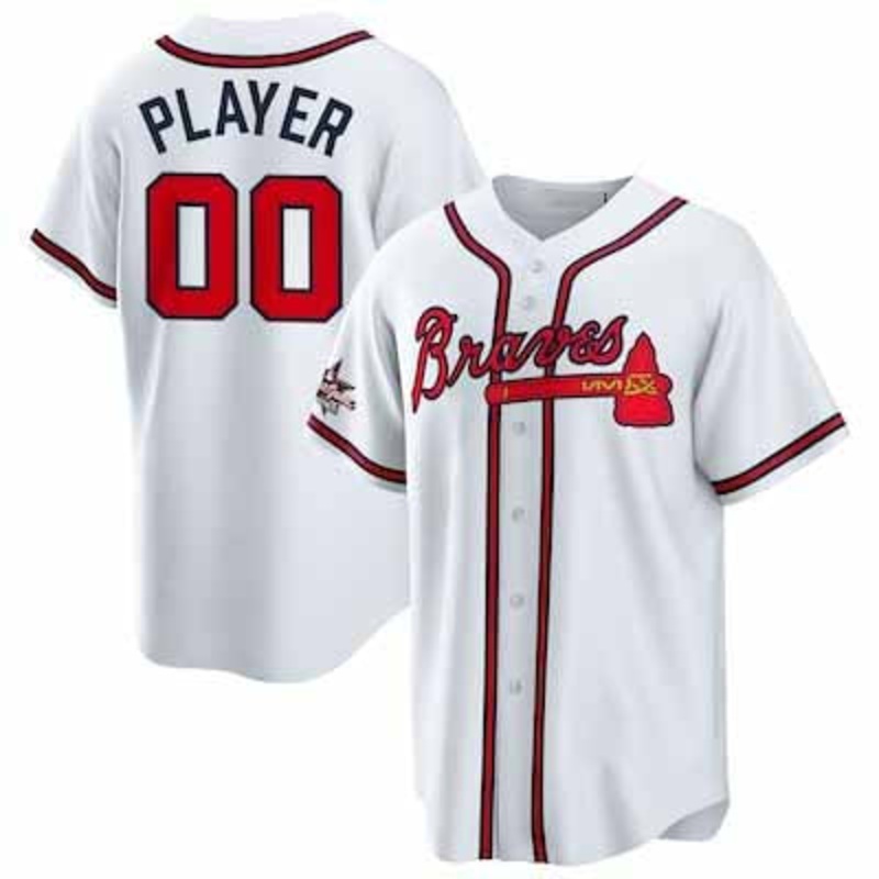Custom Atlanta Braves 2025 All-Star Game Home Pick-A-Player Replica Jersey – White Baseball Jerseys
