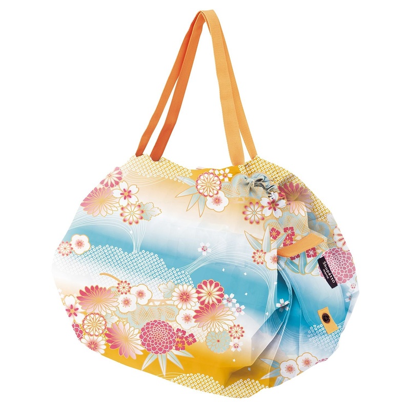 Shupatto Foldable Tote (M) – Nagare Gumo (Orange)