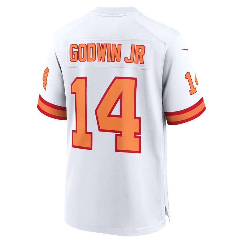 TB.Buccaneers #14 Chris Godwin Jr. ’76 White 50th Season Game American Football Jerseys
