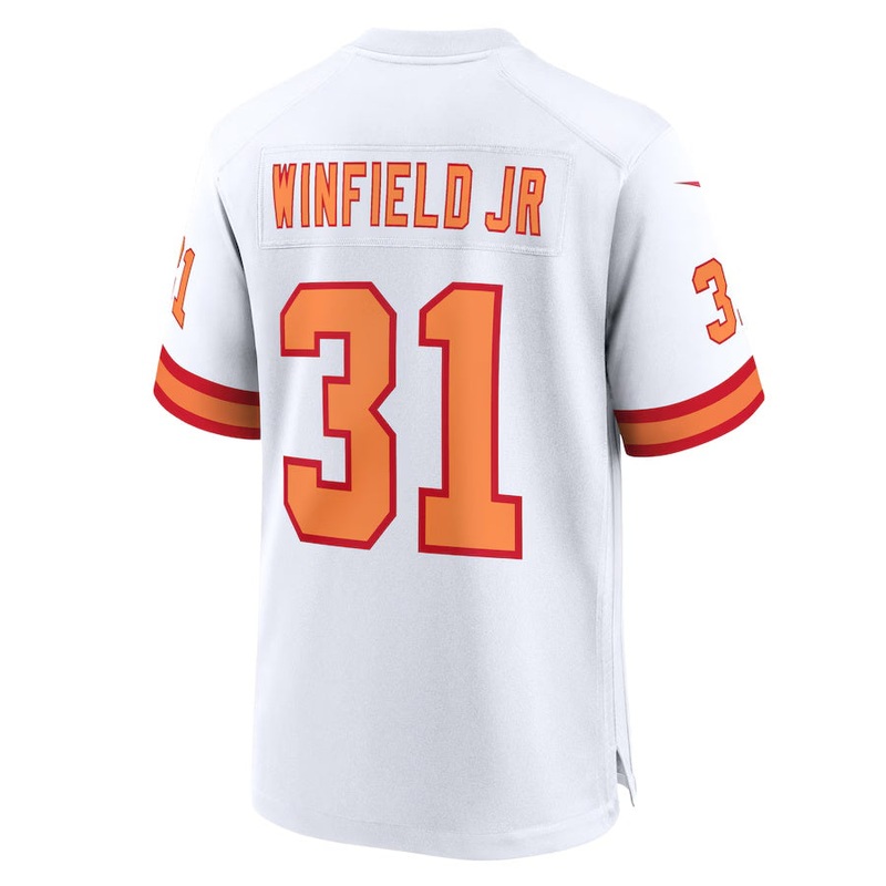 TB.Buccaneers #31 Antoine Winfield Jr. ’76 White 50th Season Game American Football Jerseys