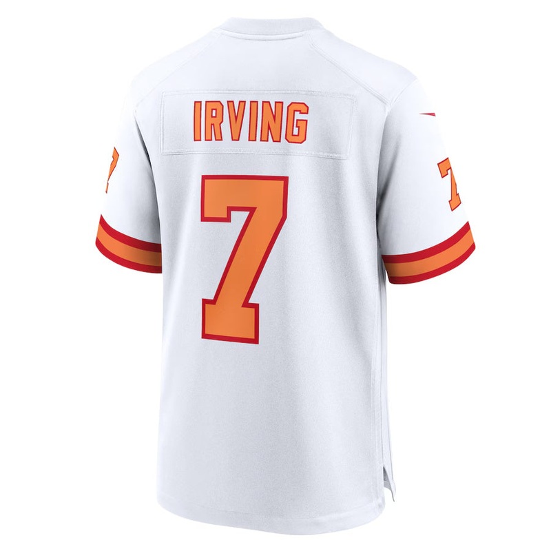 TB.Buccaneers #7 Bucky Irving ’76 White 50th Season Game Stitched American Football Jerseys
