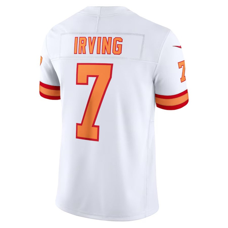 TB.Buccaneers #7 Bucky Irving ’76 White Vapor F.U.S.E. Player Limited American Football Jerseys
