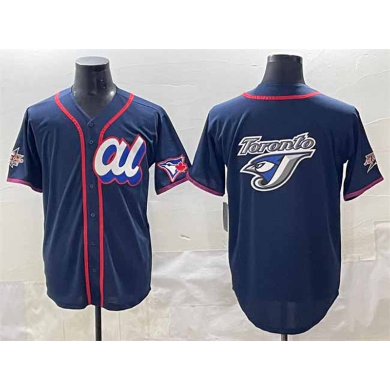 Toronto Blue Jays American League Team Big Logo Navy 2025 All-Star Edition Limited Stitched Baseball Jersey